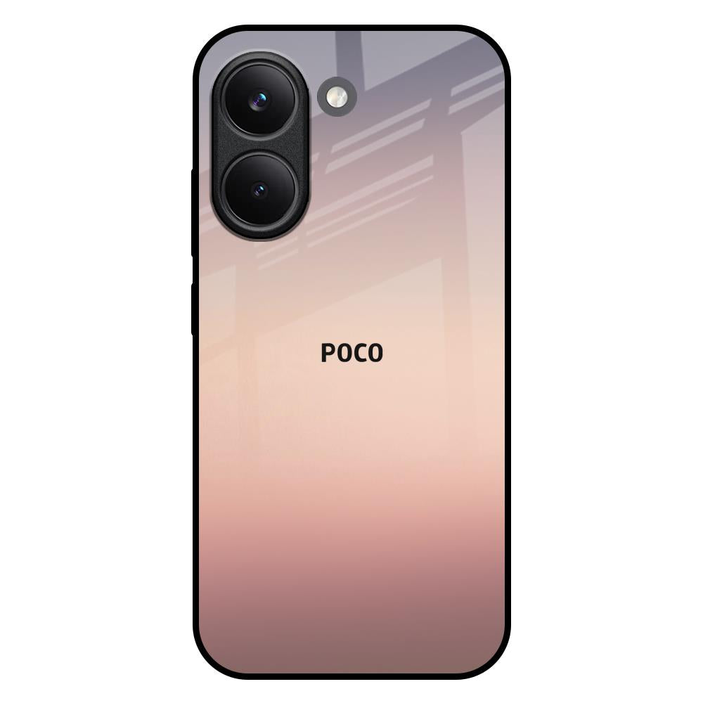 Golden Mauve Poco X8 Pro 5G Glass Back Cover Online