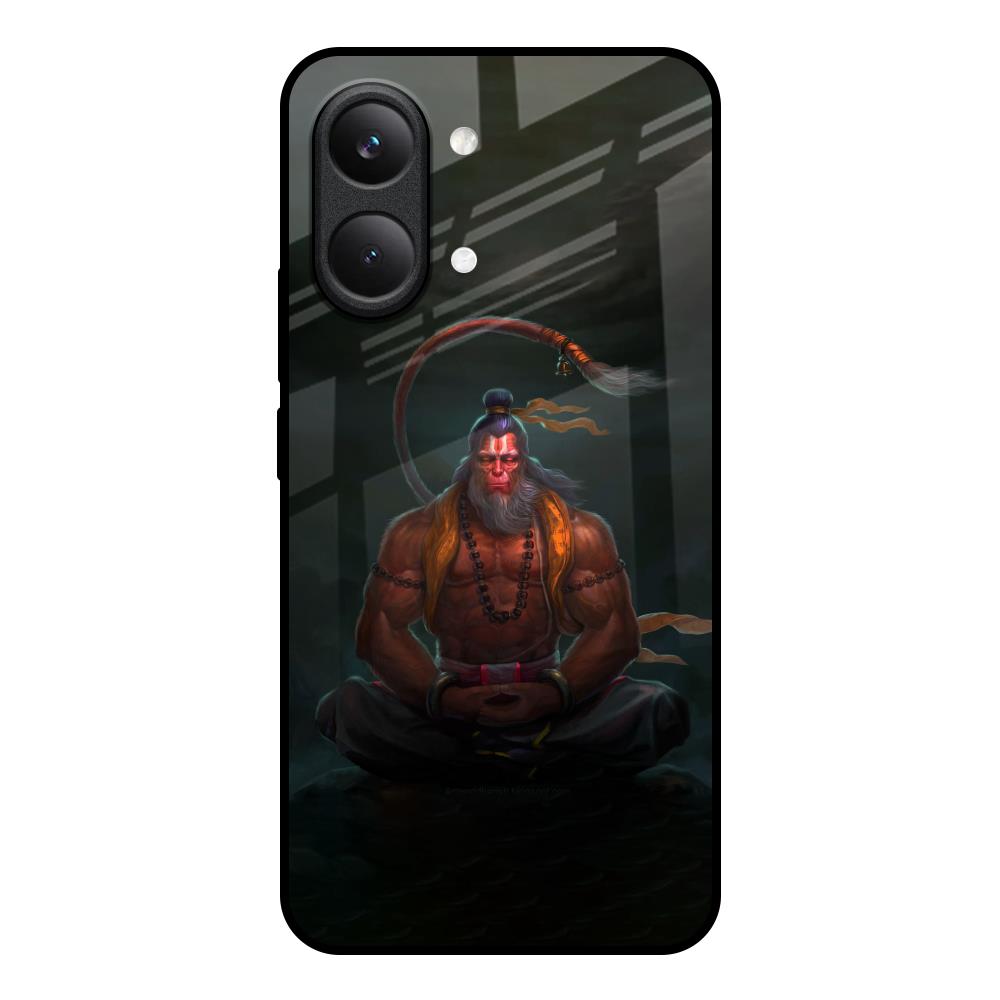 Lord Hanuman Animated Poco X8 Pro max 5G Glass Back Cover Online