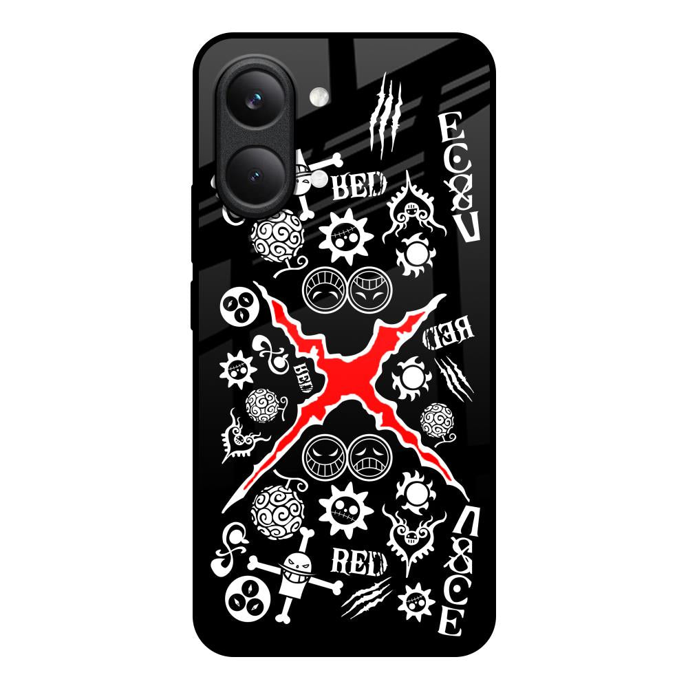 Red Zone Poco X8 Pro max 5G Glass Back Cover Online