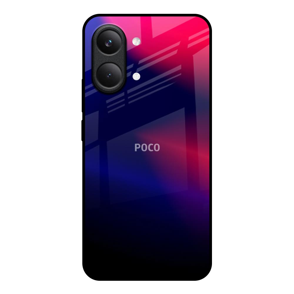 Blue Ombre Poco X8 Pro max 5G Glass Back Cover Online