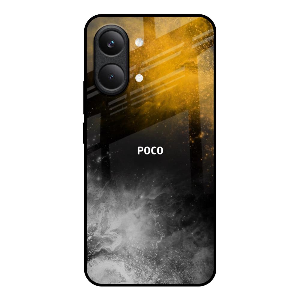 Gold Gradient Poco X8 Pro max 5G Glass Back Cover Online
