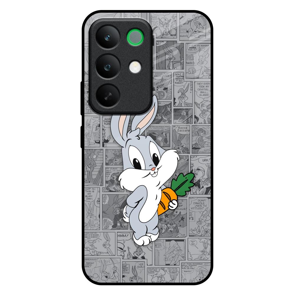 Cute Baby Bunny Realme C85 5G Glass Back Cover Online