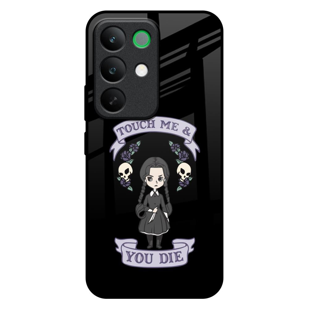 Touch Me & You Die Realme C85 5G Glass Back Cover Online