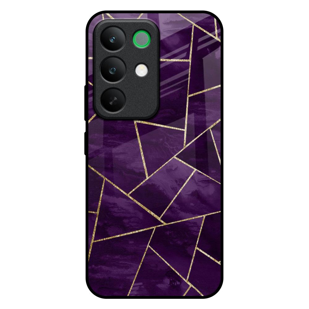 Geometric Purple Realme C85 5G Glass Back Cover Online