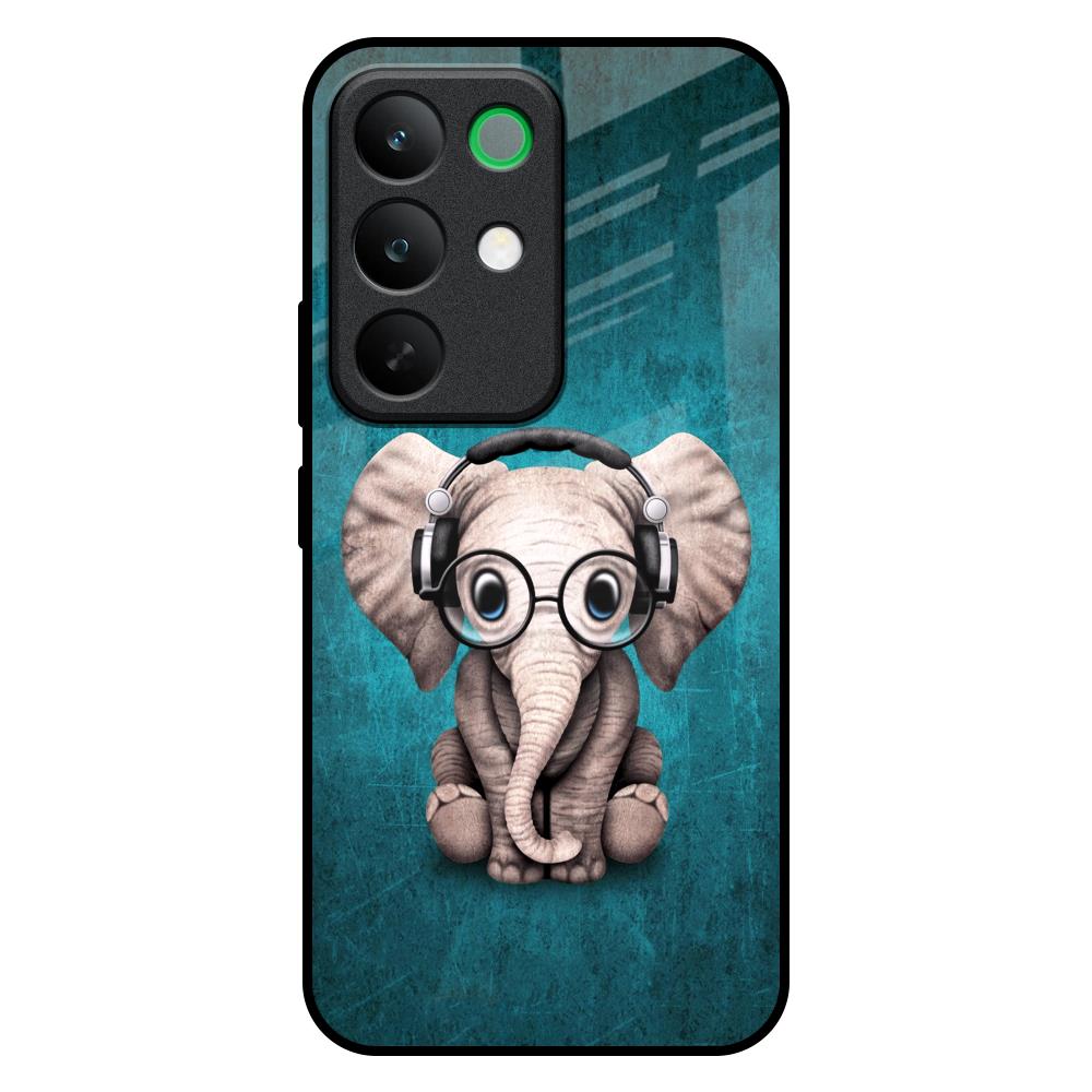 Adorable Baby Elephant Realme C85 5G Glass Back Cover Online
