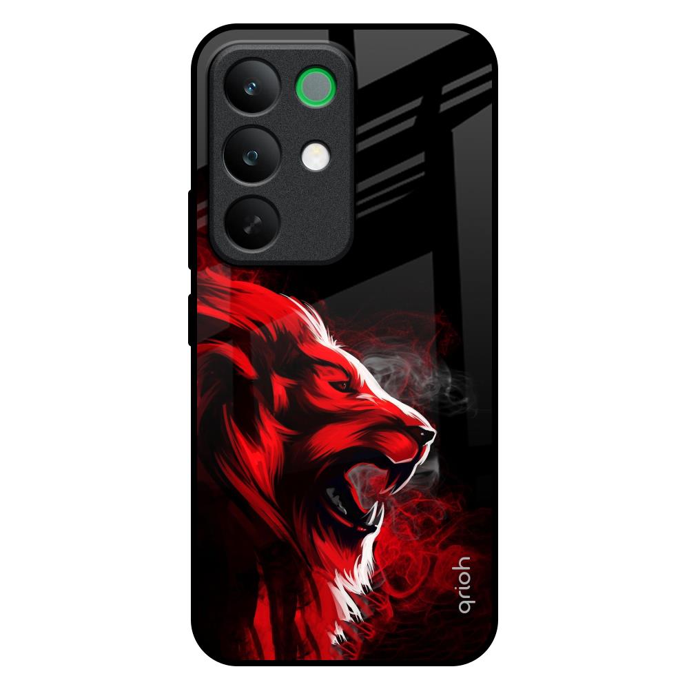 Red Angry Lion Realme C85 5G Glass Back Cover Online