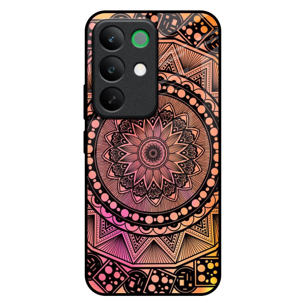 Floral Mandala Realme C85 5G Glass Back Cover Online
