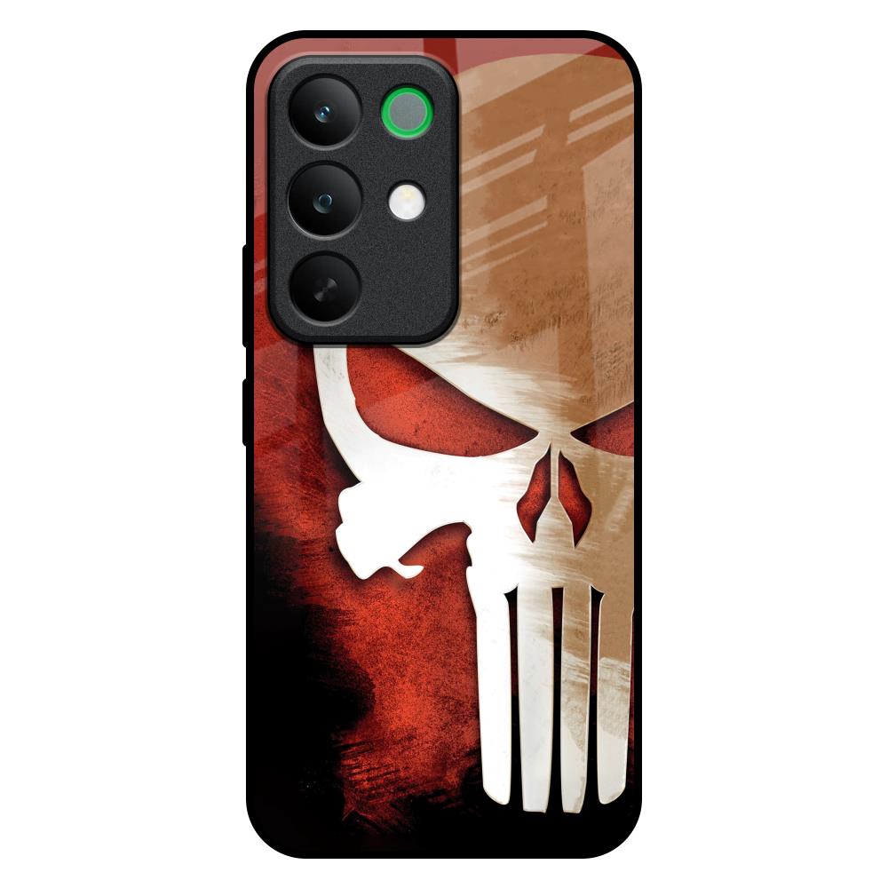 Red Skull Realme C85 5G Glass Back Cover Online