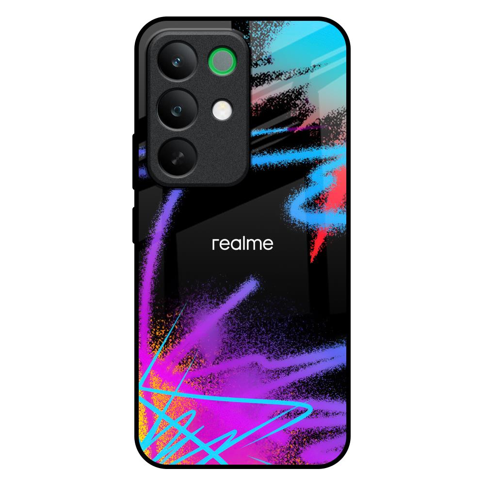 Brushy Color Realme C85 5G Glass Back Cover Online