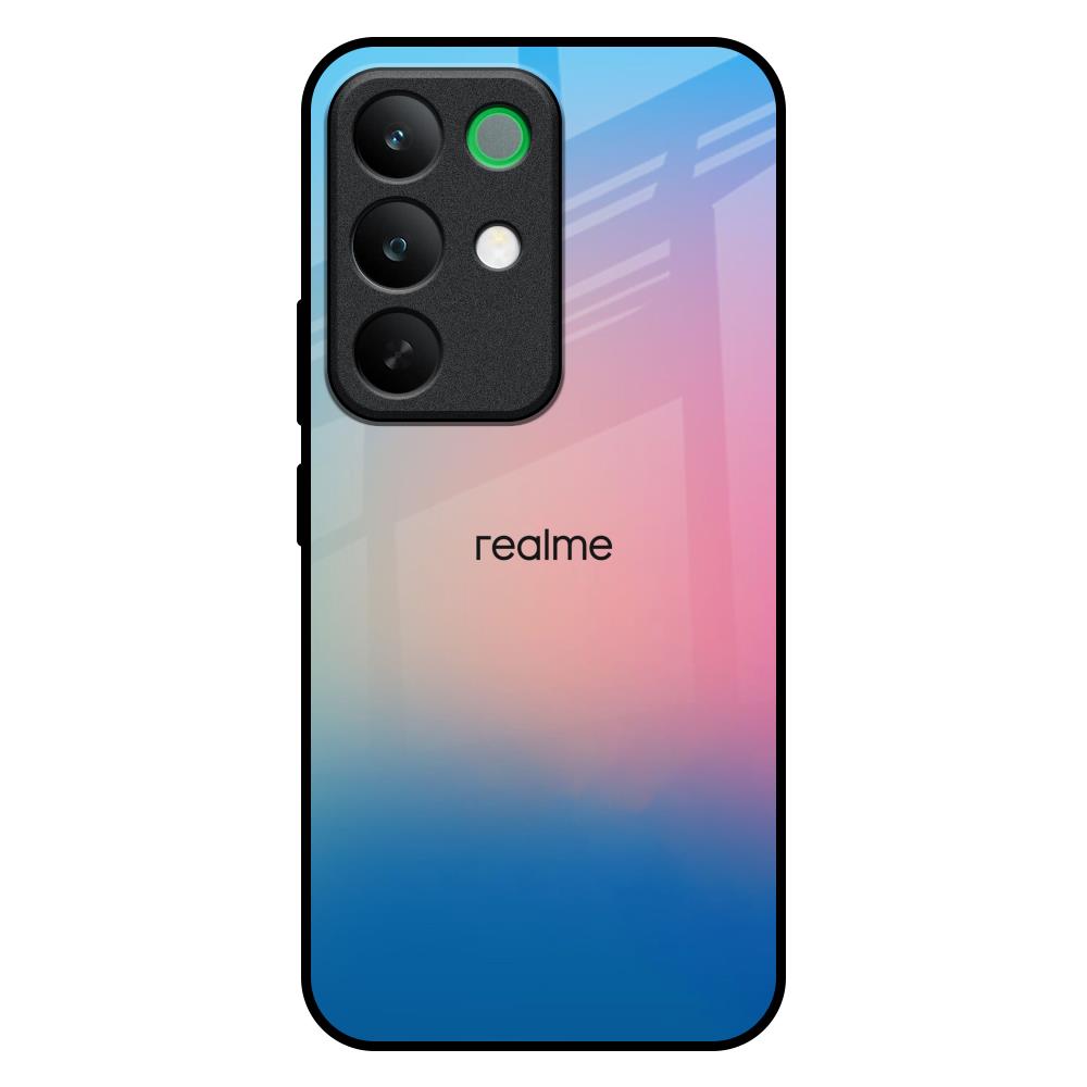 Blue & Pink Ombre Realme C85 5G Glass Back Cover Online