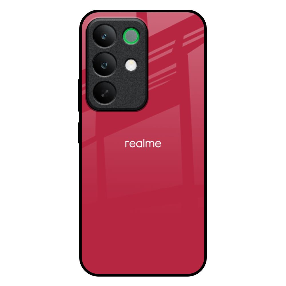 Solo Maroon Realme C85 5G Glass Back Cover Online