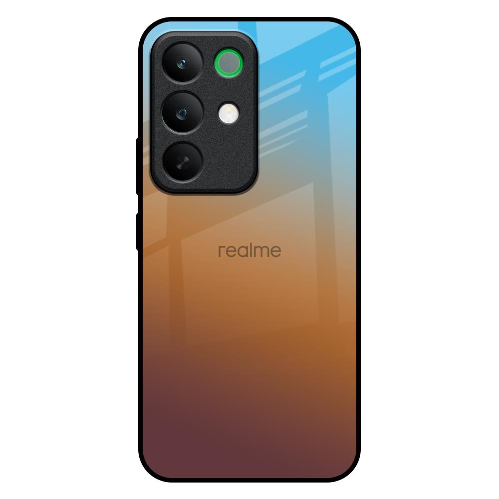 Rich Brown Realme C85 5G Glass Back Cover Online