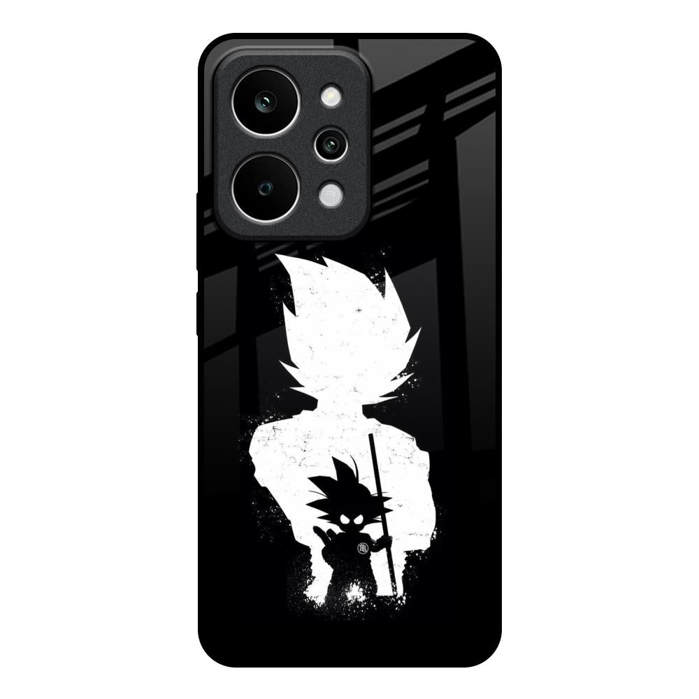 Monochrome Goku Realme P4 Power 5G Glass Back Cover Online