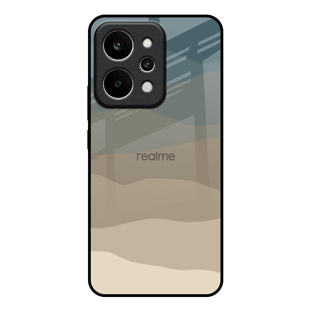 Abstract Mountain Pattern Realme P4 Power 5G Glass Back Cover Online