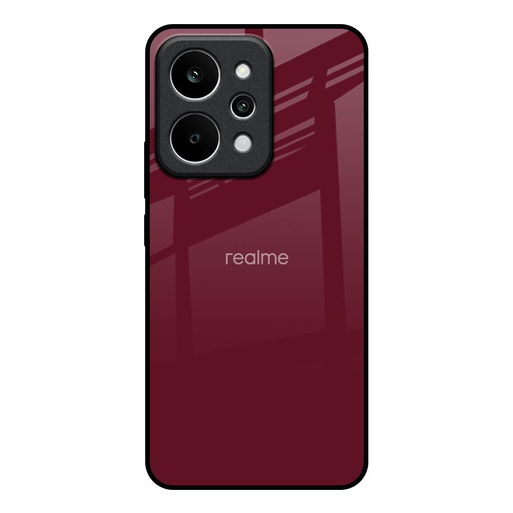 Classic Burgundy Realme P4 Power 5G Glass Back Cover Online