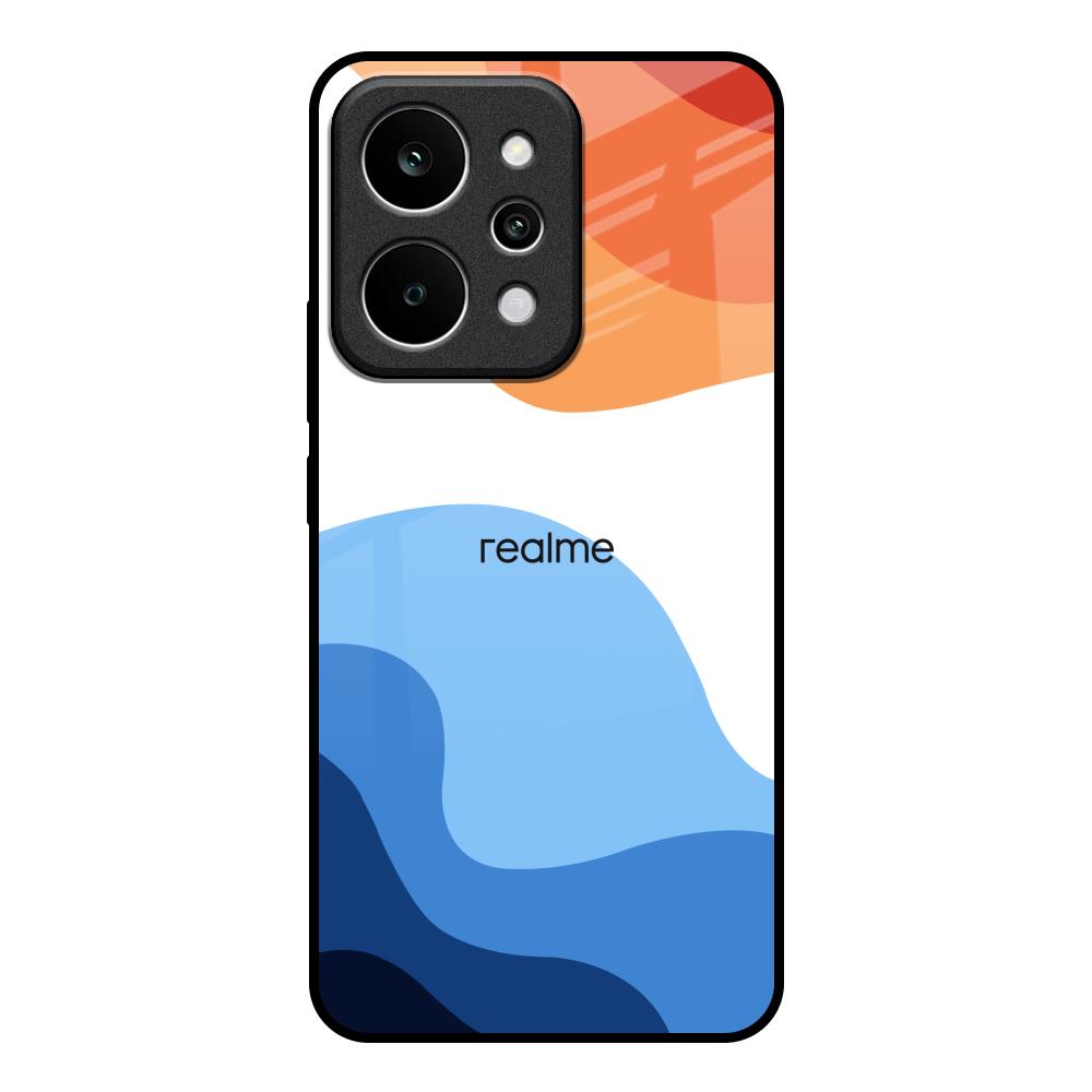 Wavy Color Pattern Realme P4 Power 5G Glass Back Cover Online