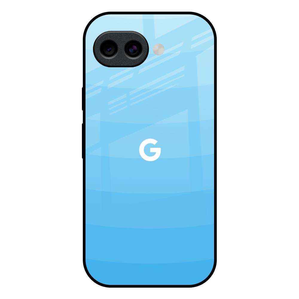 Wavy Blue Pattern Google Pixel 10A 5G Glass Back Cover Online