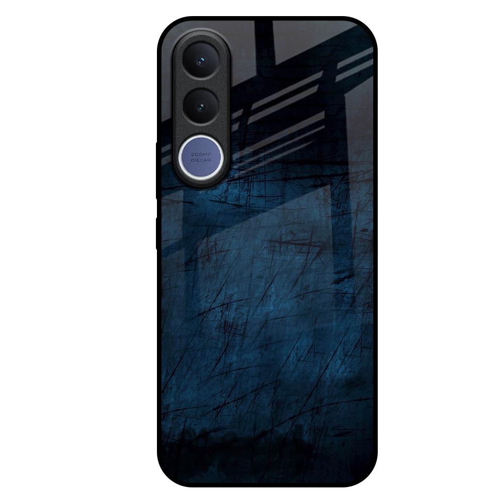 Dark Blue Grunge Vivo V70 FE 5G Glass Back Cover Online