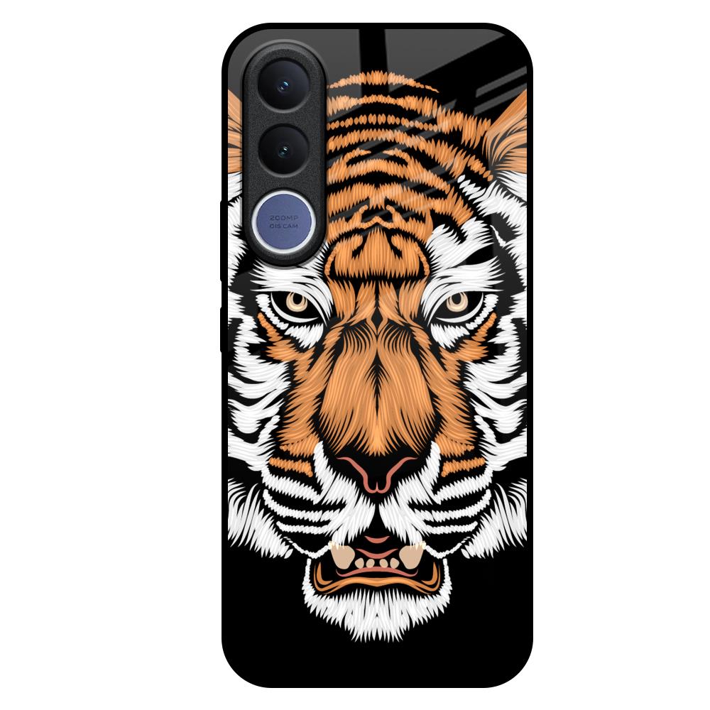 Angry Tiger Vivo V70 FE 5G Glass Back Cover Online