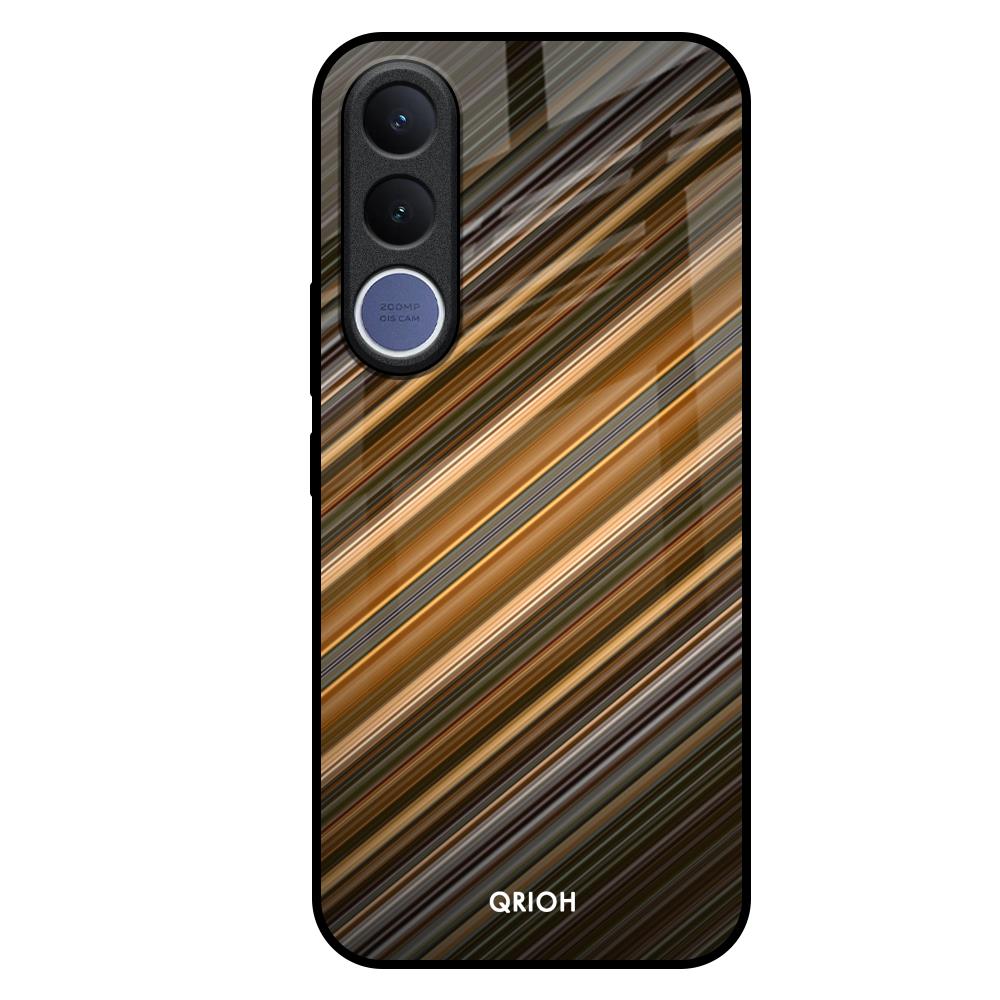Diagonal Slash Pattern Vivo V70 FE 5G Glass Back Cover Online