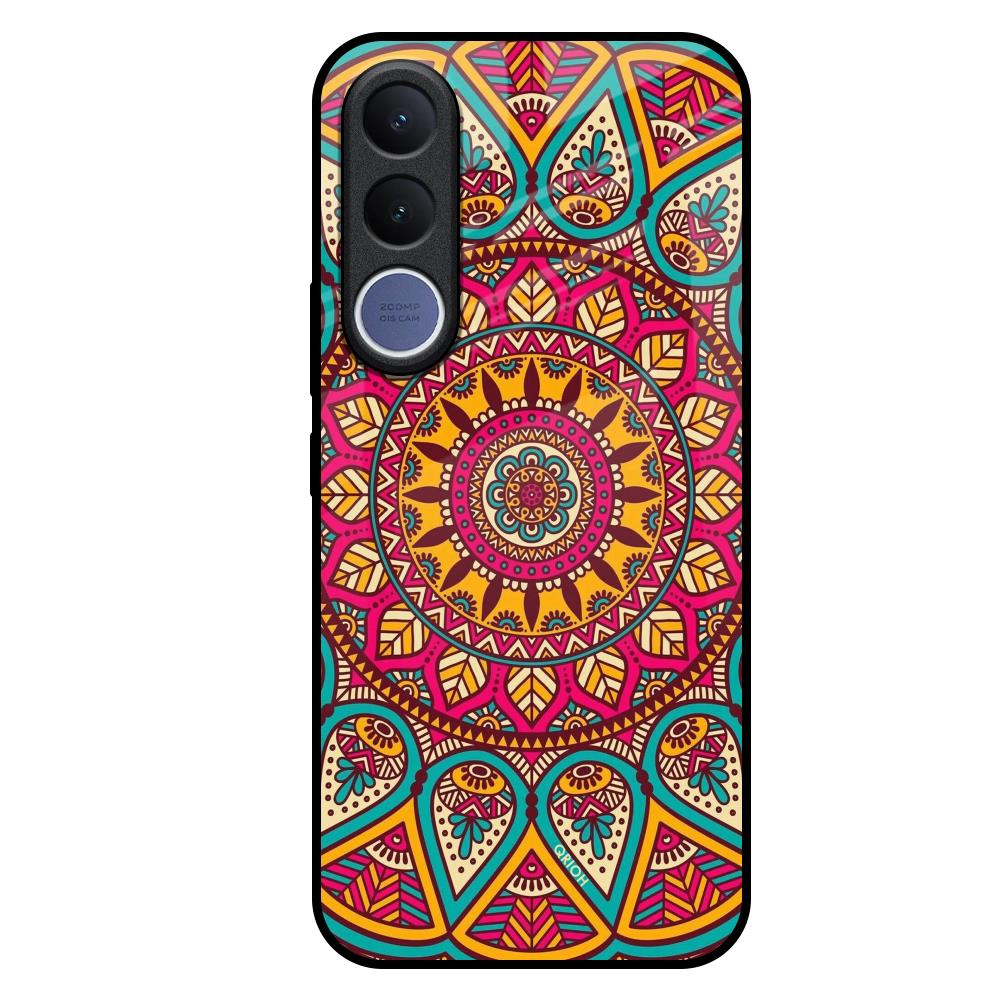 Elegant Mandala Vivo V70 FE 5G Glass Back Cover Online