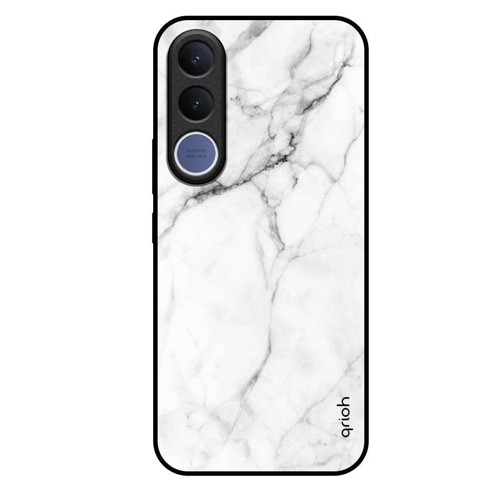 Modern White Marble Vivo V70 FE 5G Glass Back Cover Online