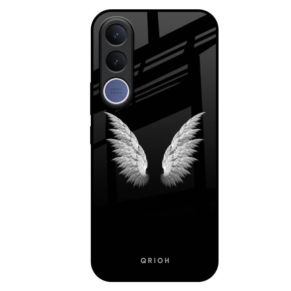 White Angel Wings Vivo V70 FE 5G Glass Back Cover Online