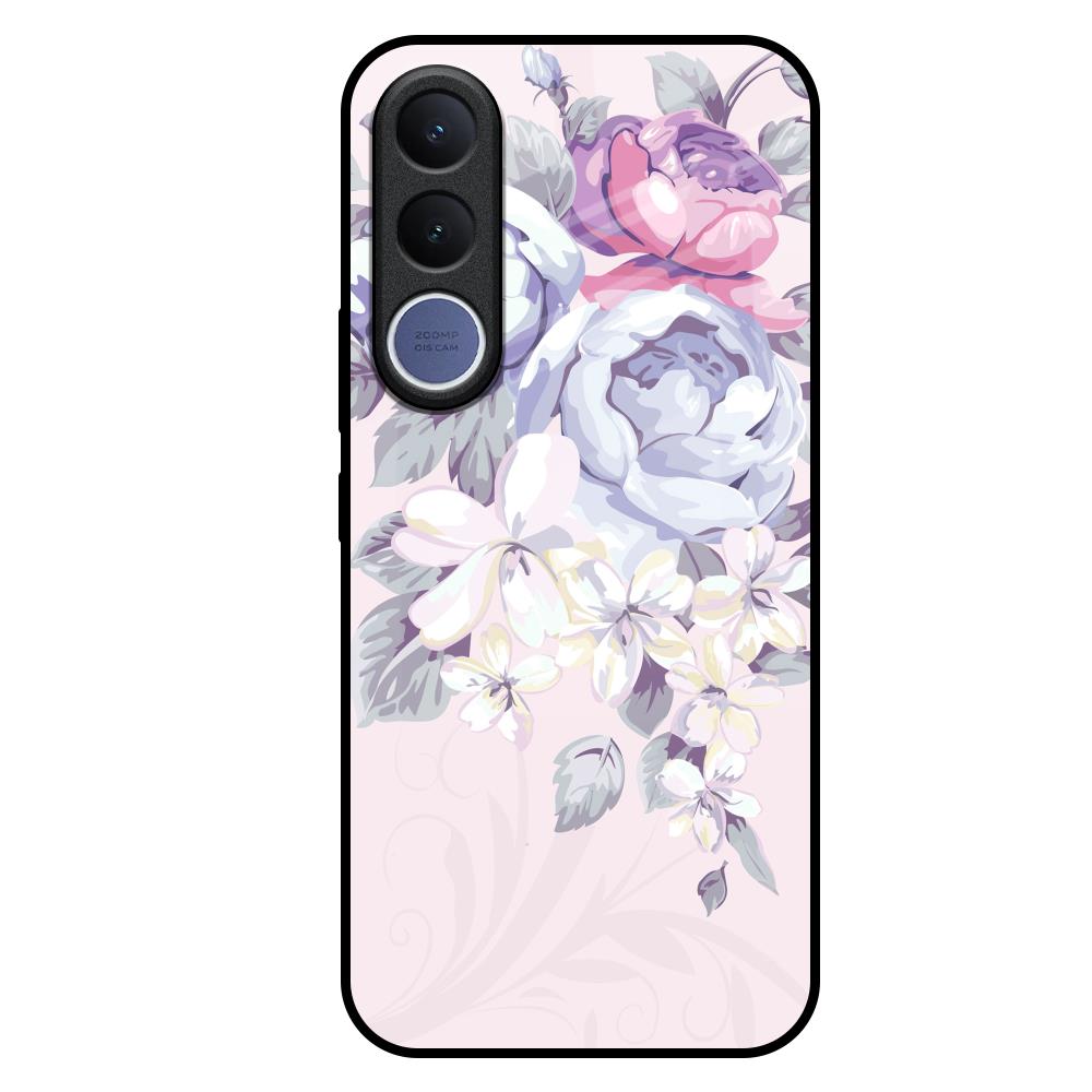 Elegant Floral Vivo V70 FE 5G Glass Back Cover Online