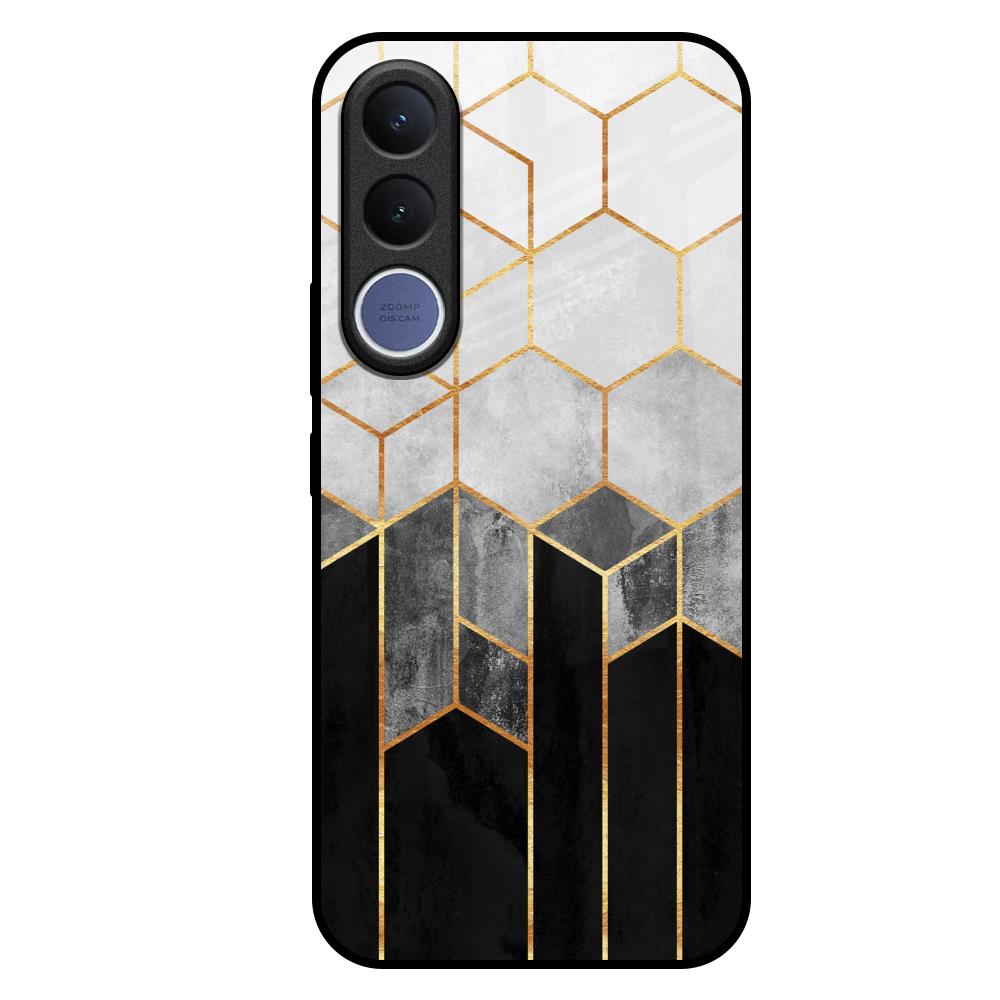 Tricolor Pattern Vivo V70 FE 5G Glass Back Cover Online