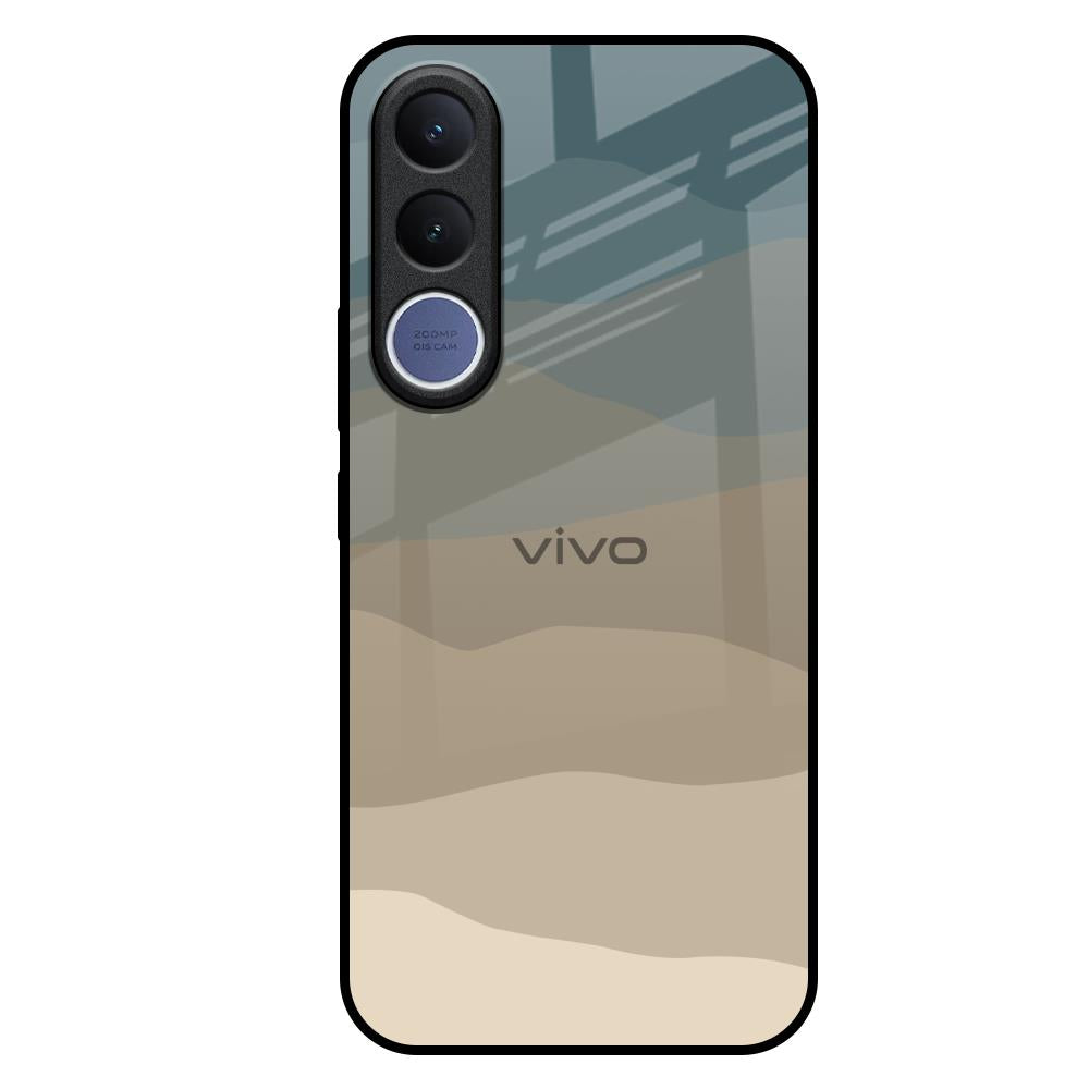 Abstract Mountain Pattern Vivo V70 FE 5G Glass Back Cover Online