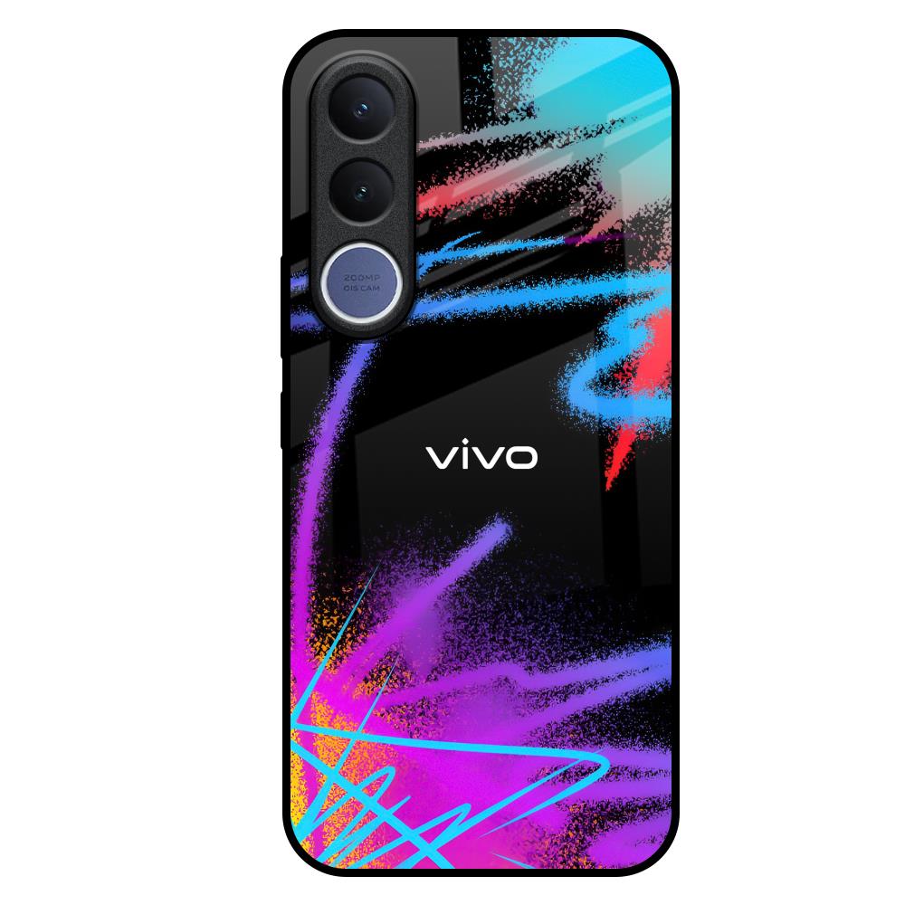 Brushy Color Vivo V70 FE 5G Glass Back Cover Online