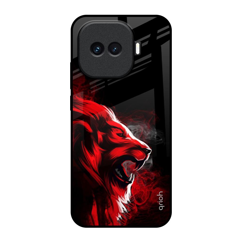 Red Angry Lion iQOO 15R 5G Glass Back Cover Online