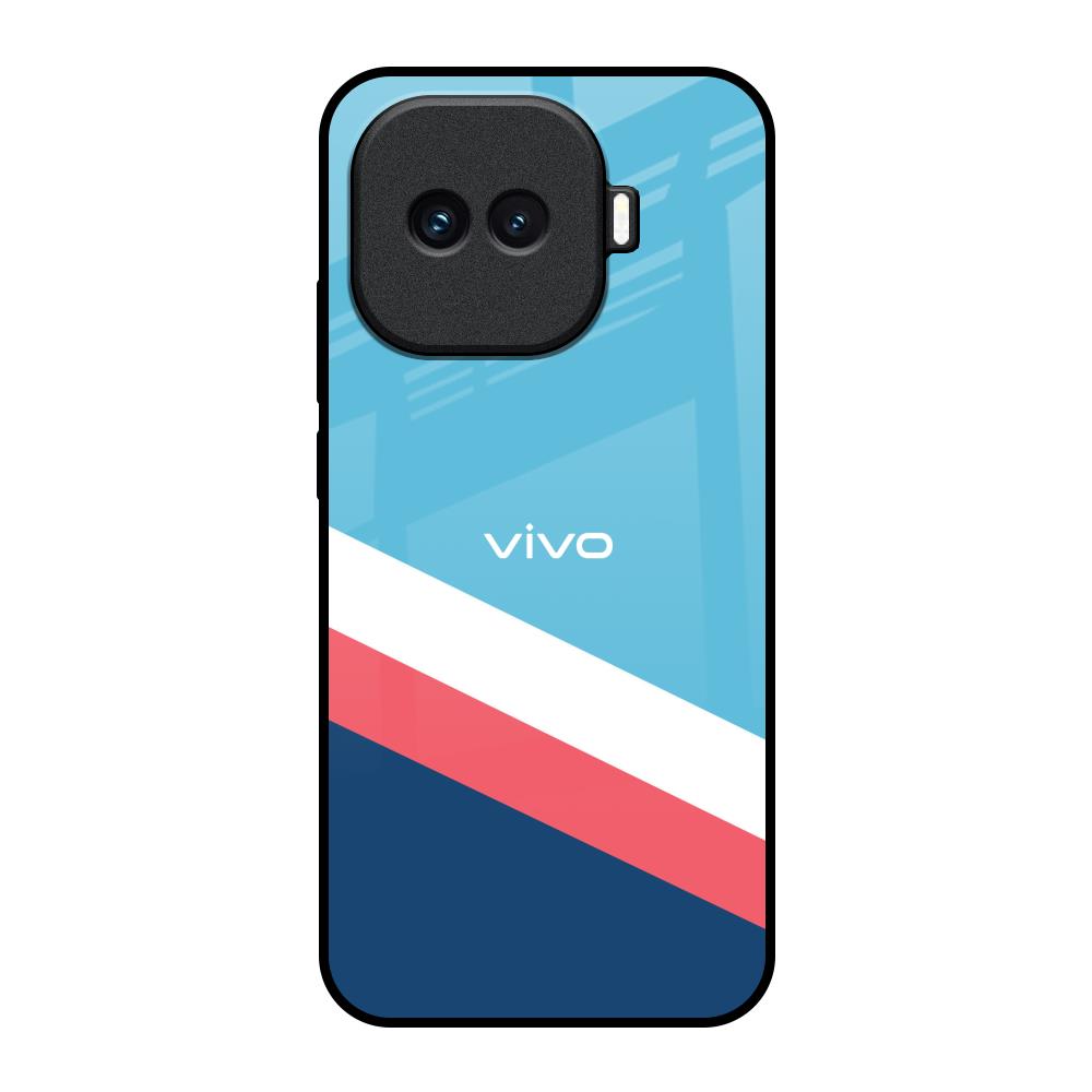 Pink & White Stripes iQOO 15R 5G Glass Back Cover Online