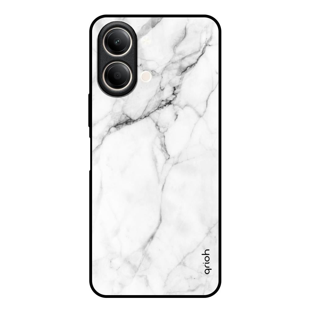 Modern White Marble Vivo Y21 5G Glass Back Cover Online
