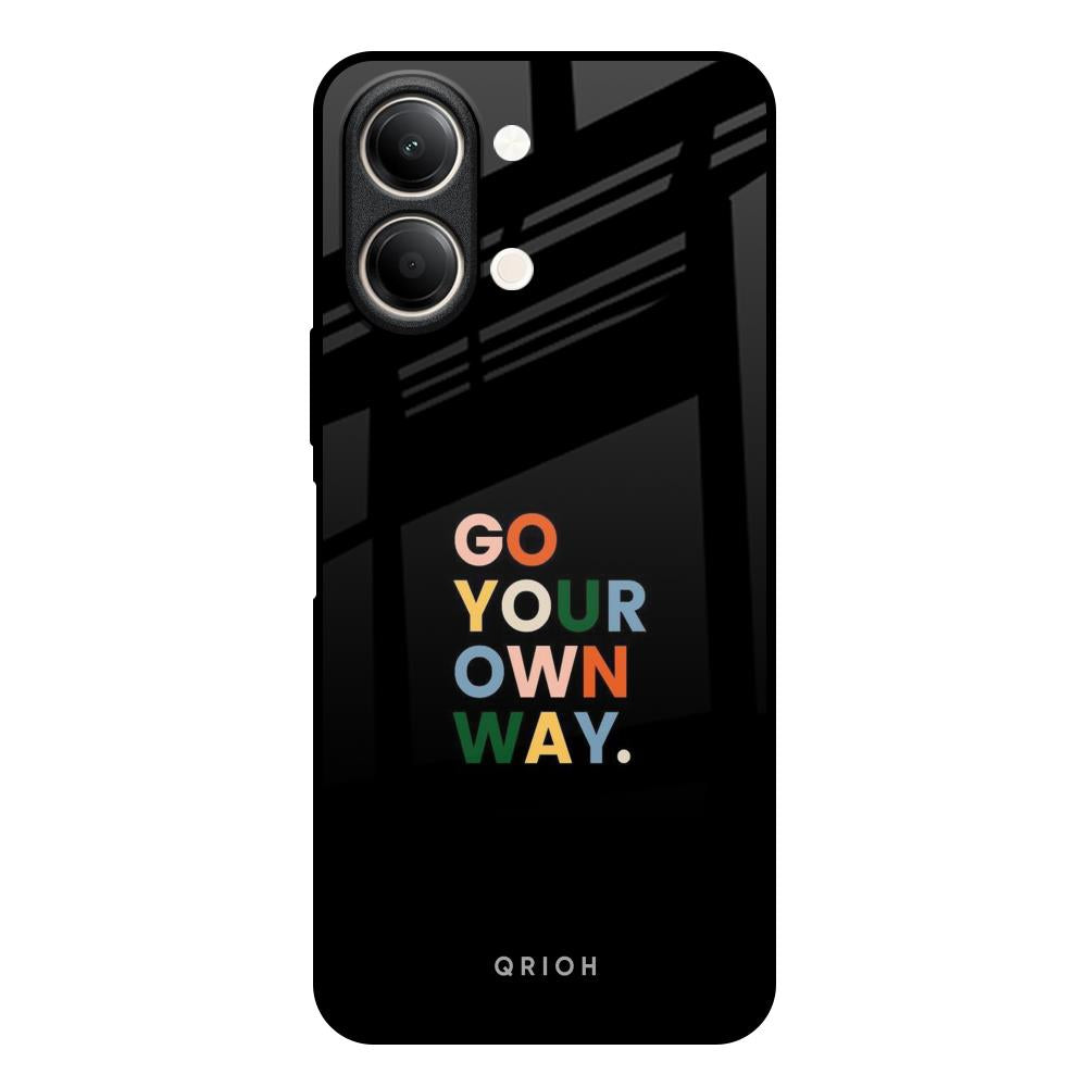 Go Your Own Way Vivo Y21 5G Glass Back Cover Online