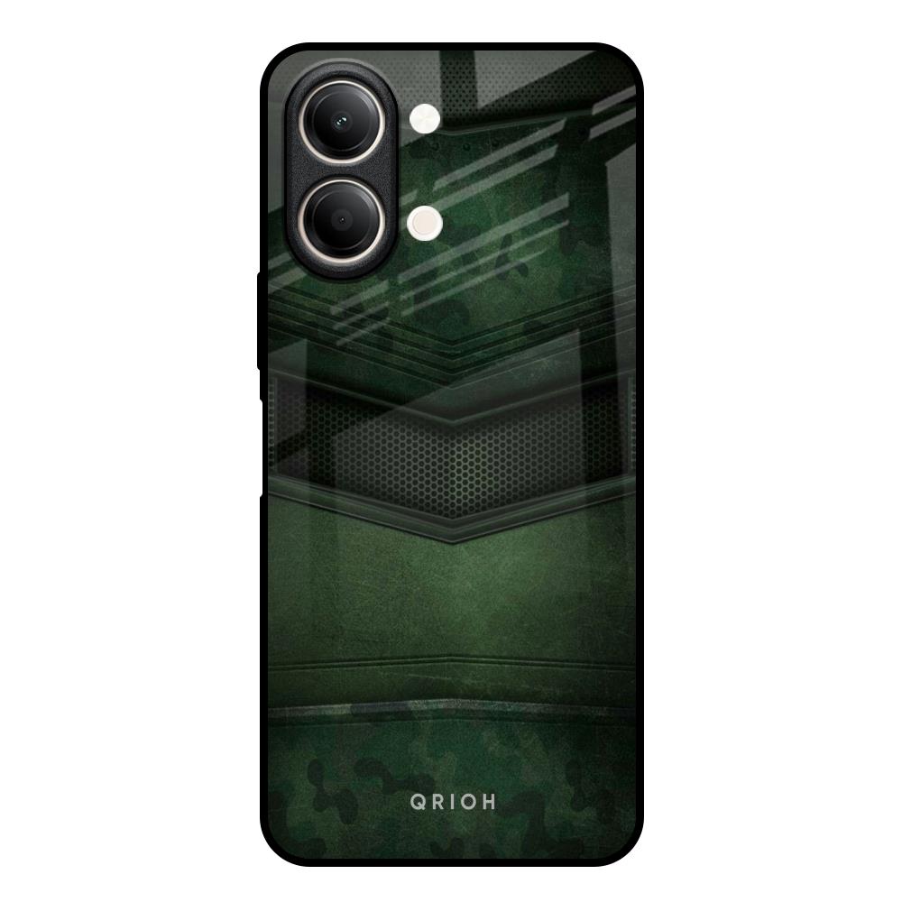 Green Leather Vivo Y21 5G Glass Back Cover Online