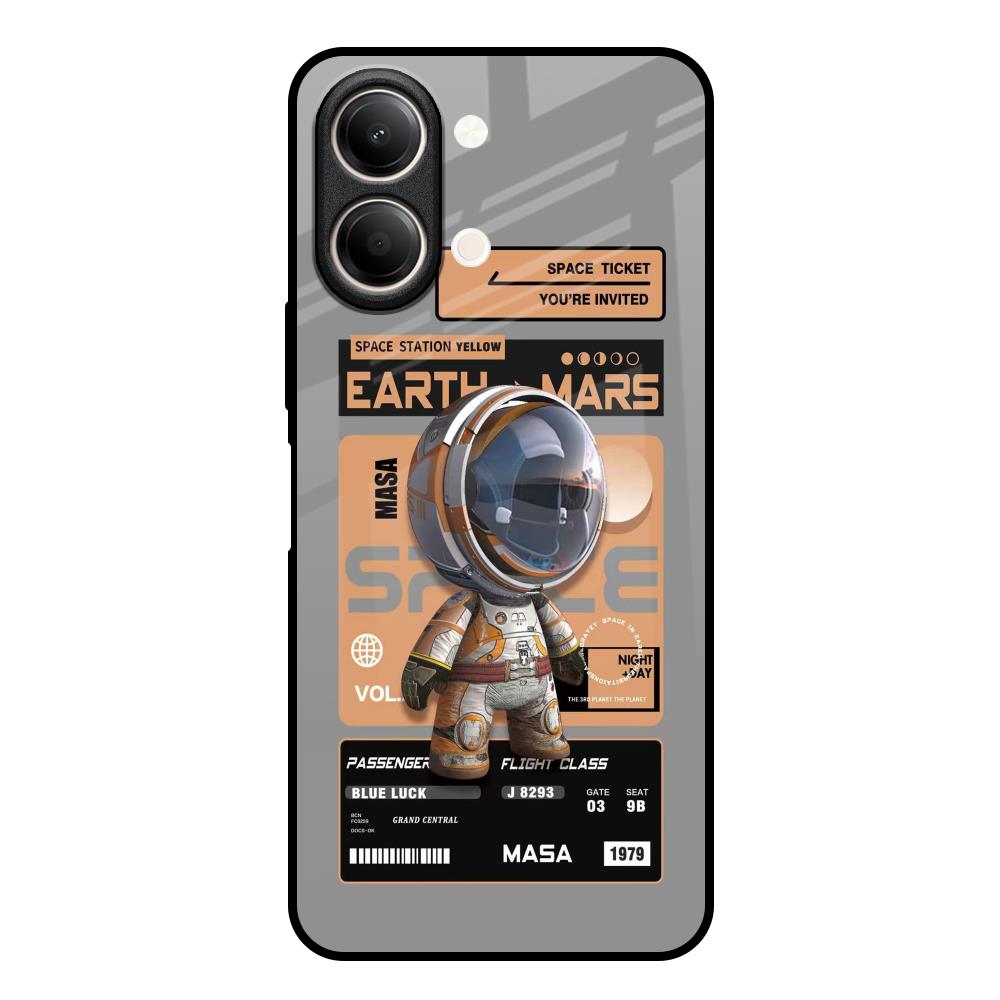 Space Ticket Vivo Y21 5G Glass Back Cover Online