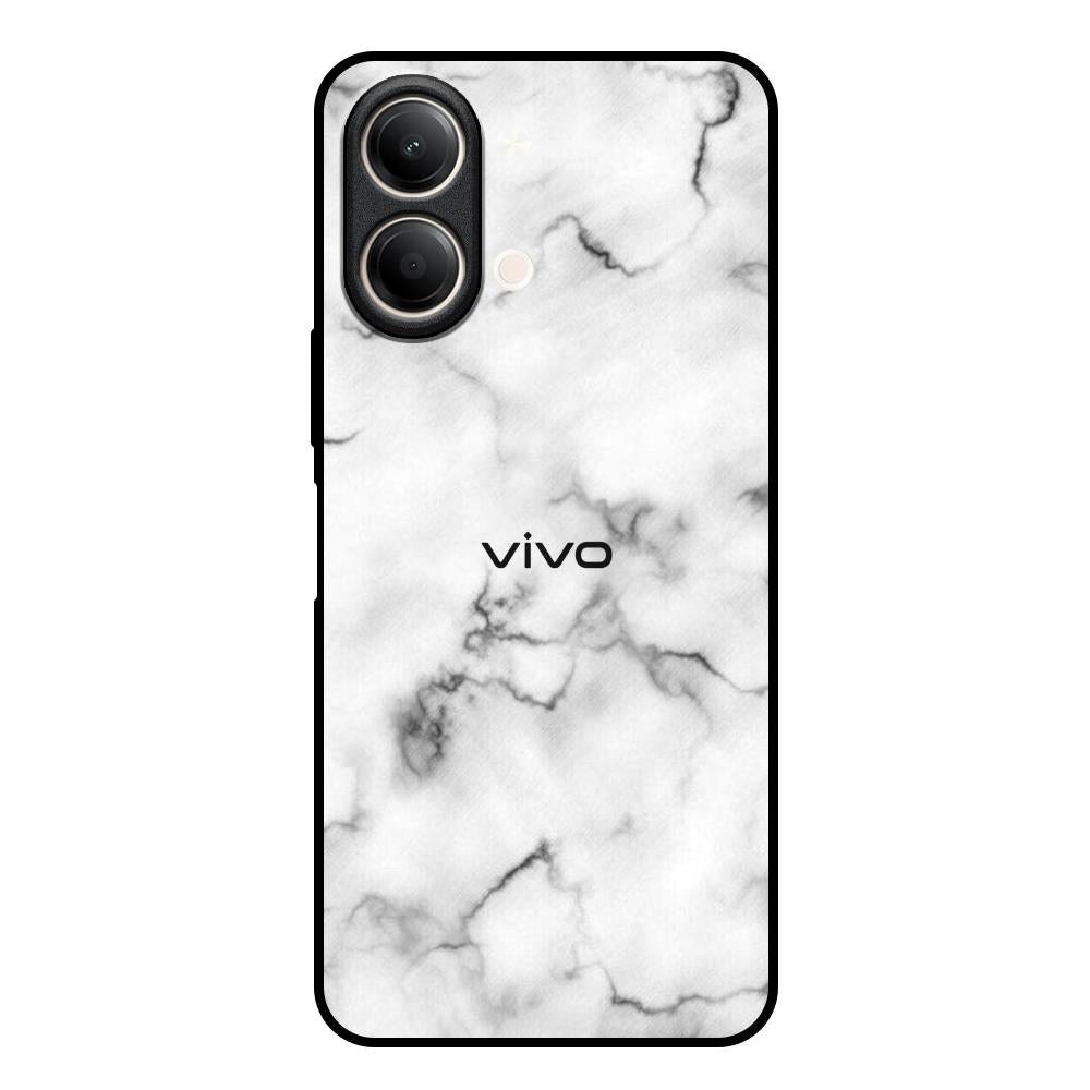 Satin White Marble Vivo Y21 5G Glass Back Cover Online