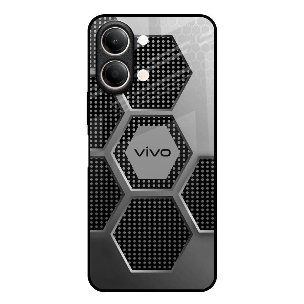 Hexagon Style Vivo Y21 5G Glass Back Cover Online