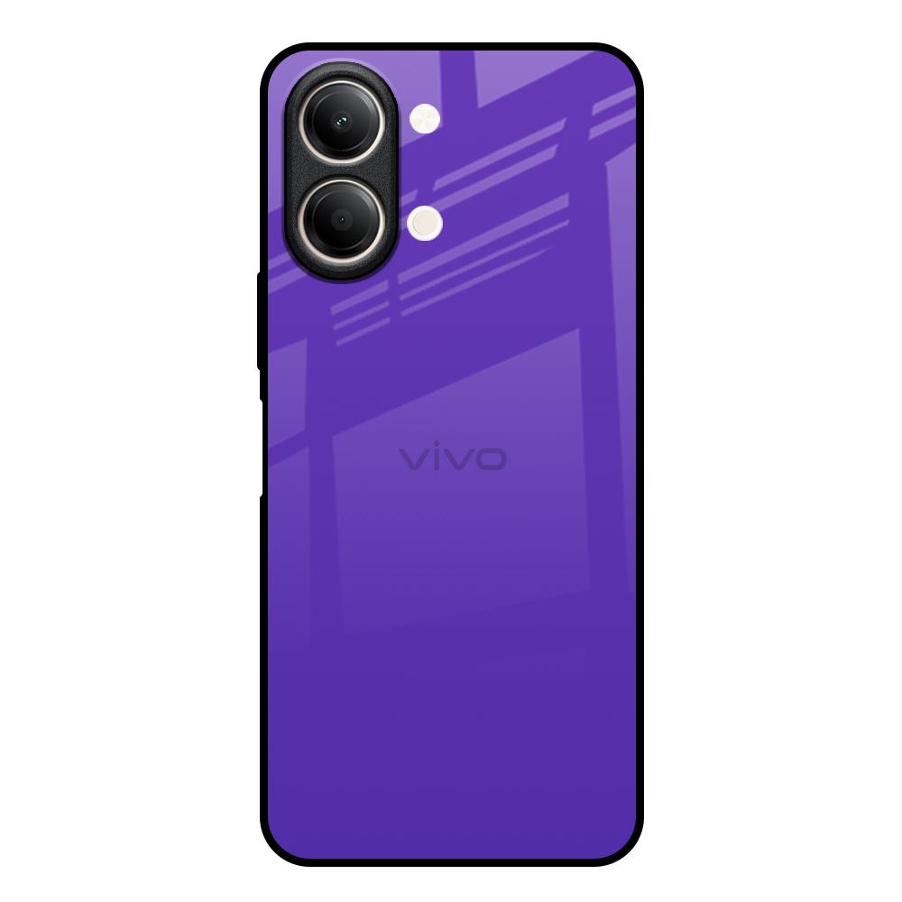 Amethyst Purple Vivo Y21 5G Glass Back Cover Online