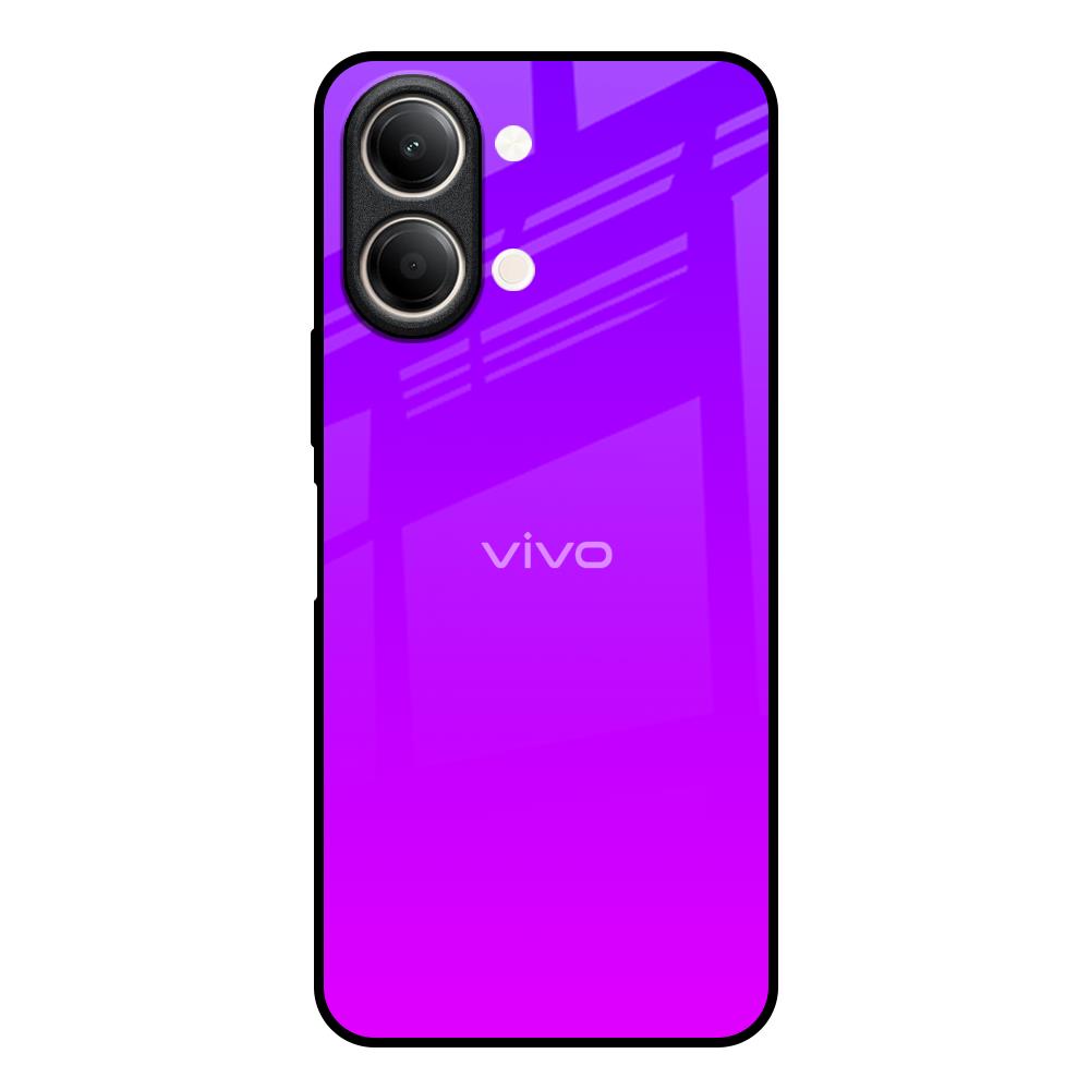 Purple Pink Vivo Y21 5G Glass Back Cover Online