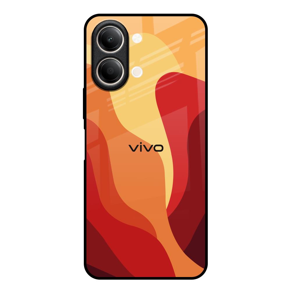 Magma Color Pattern Vivo Y21 5G Glass Back Cover Online