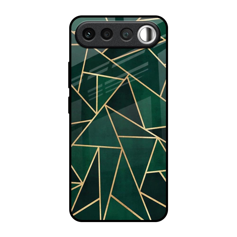 Abstract Green Realme 16 5G Glass Back Cover Online