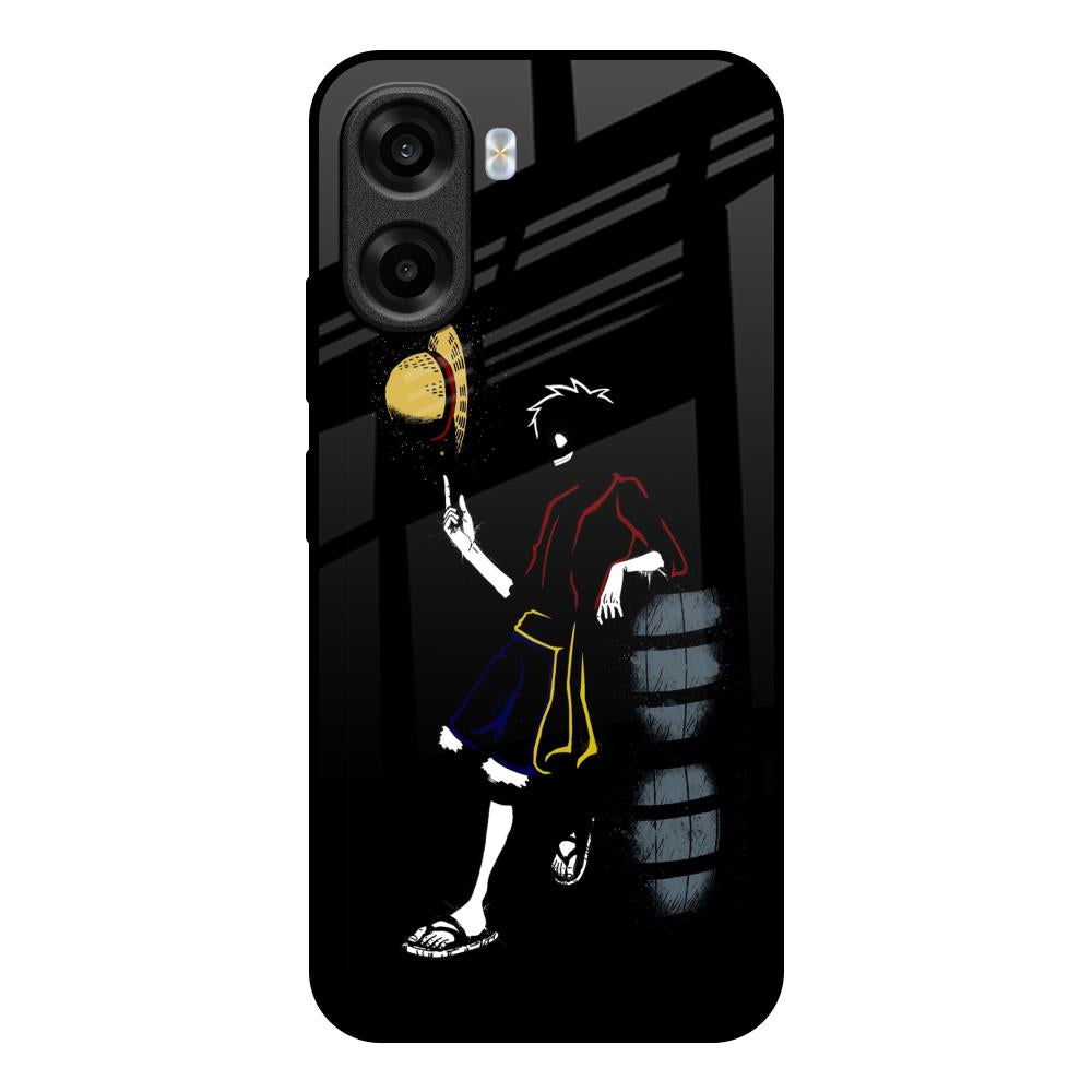 Luffy Line Art OPPO K14x 5G Glass Back Cover Online