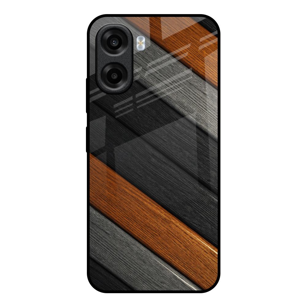 Tri Color Wood OPPO K14x 5G Glass Back Cover Online