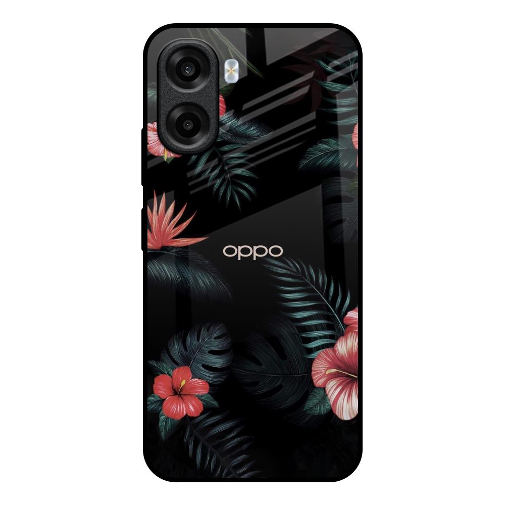 Tropical Art Flower OPPO K14x 5G Glass Back Cover Online