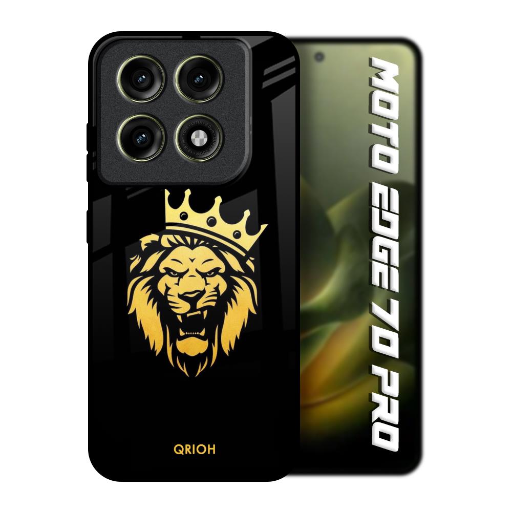 Lion The King Motorola Edge 70 Pro 5G Glass Back Cover Online