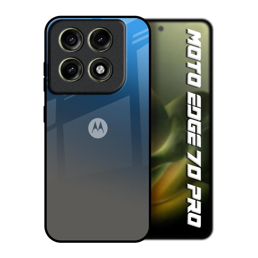 Blue Grey Ombre Motorola Edge 70 Pro 5G Glass Back Cover Online