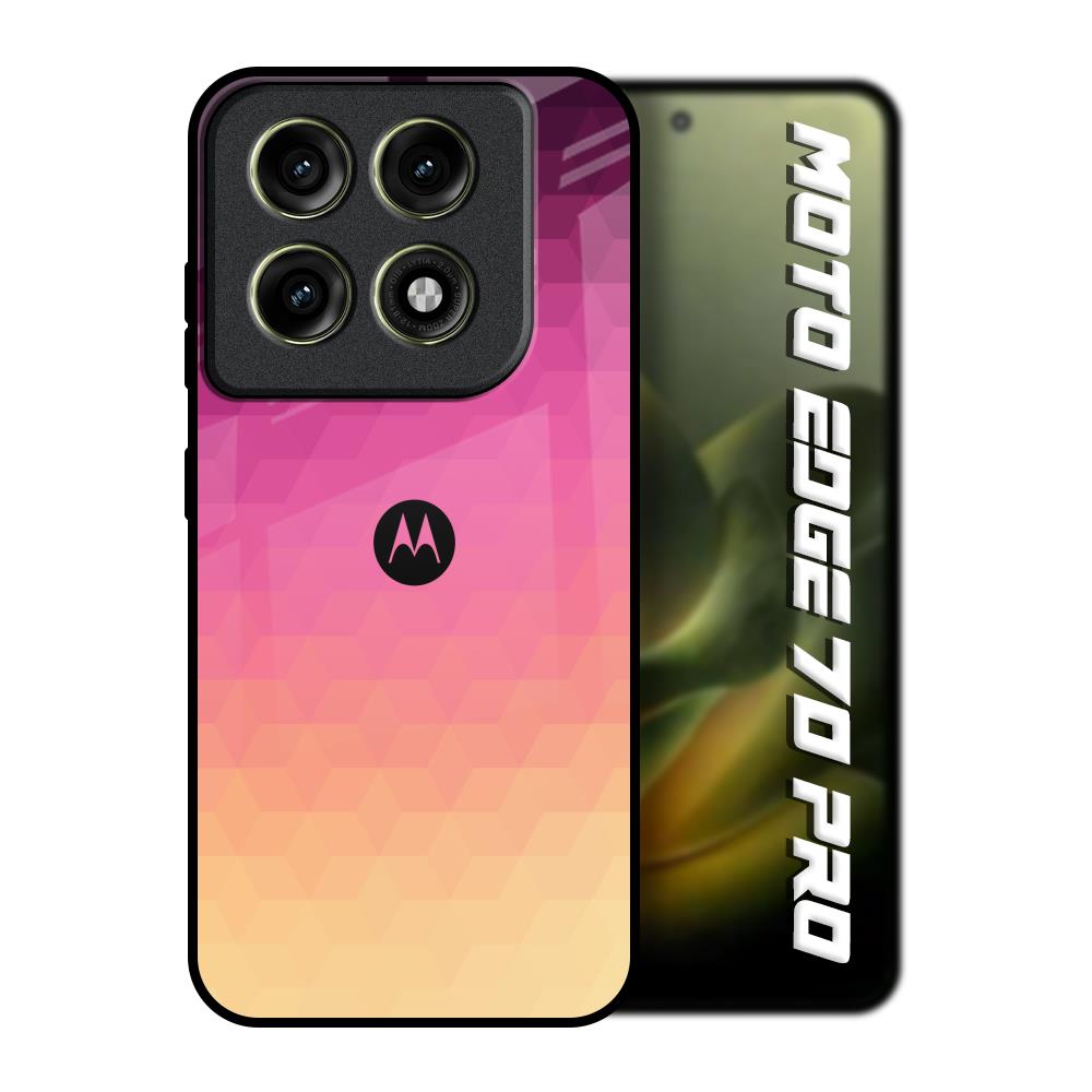 Geometric Pink Diamond Motorola Edge 70 Pro 5G Glass Back Cover Online