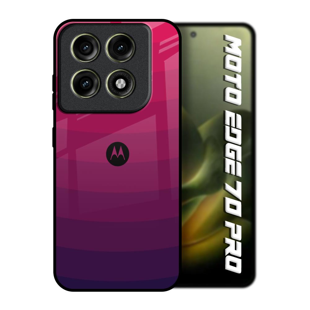 Wavy Pink Pattern Motorola Edge 70 Pro 5G Glass Back Cover Online